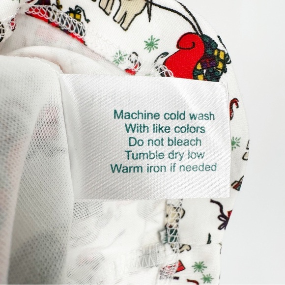 New Roller Rabbit Women's Elephant Holiday Christmas Pajama Top Only Size M - Picture 4 of 7